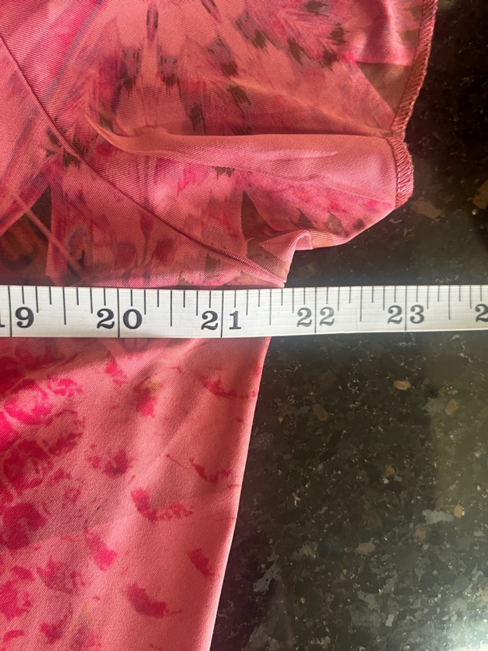 One World Vibrant Pink Patterned Flowy Midi Dress - Picture 7 of 8